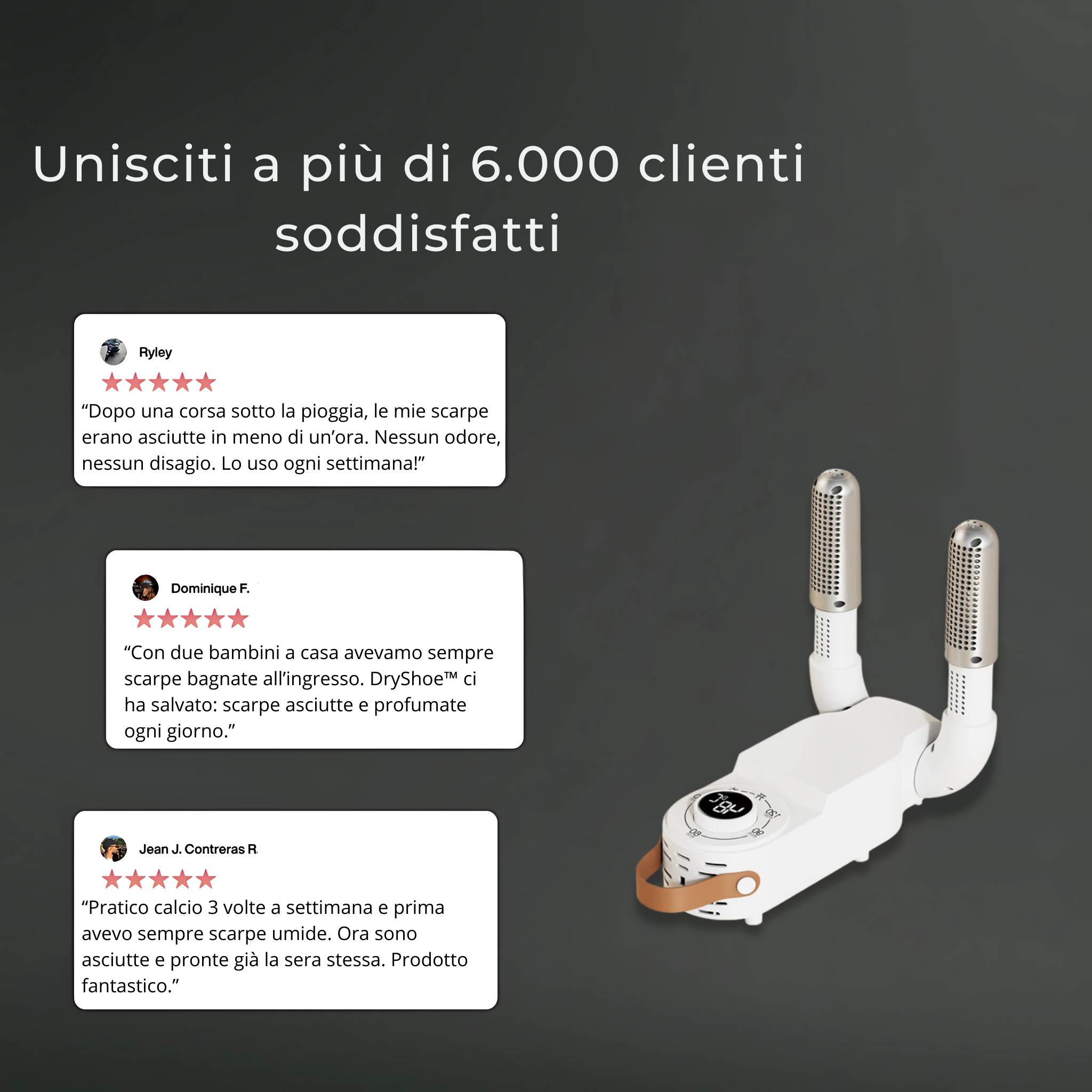 DryShoe™ – Scarpe bagnate e puzzolenti? Mai più.