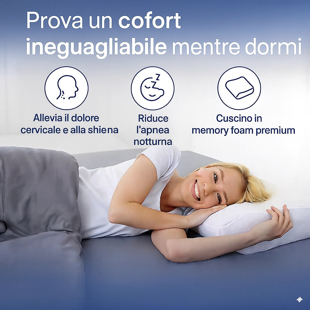 Cuscino Sereno™ – Riposo profondo e naturale