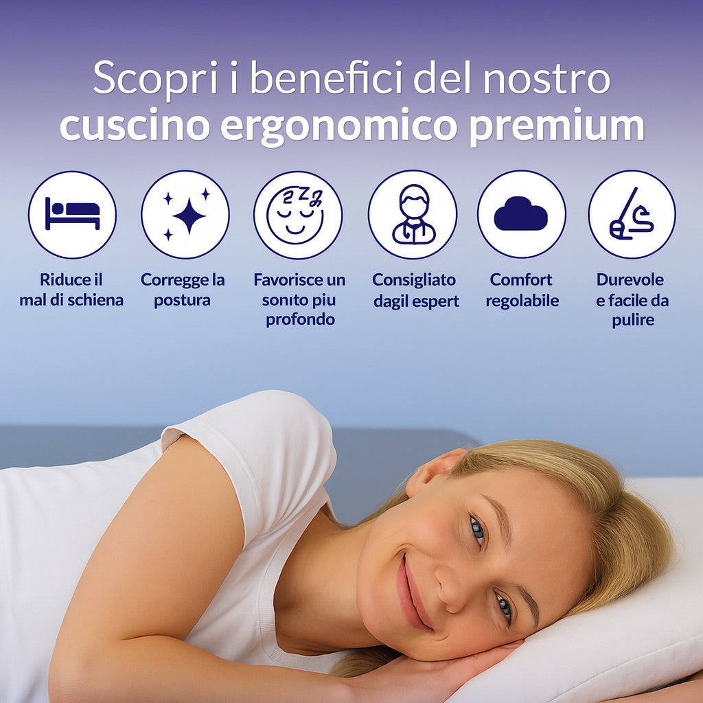 Cuscino Sereno™ – Riposo profondo e naturale